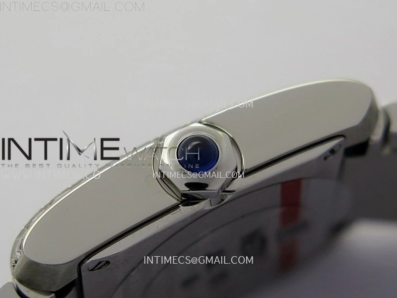 Tank Francaise Ladies 21.2mm Diamond Bezel SS 8848F 1:1 Best Edition Silver Dial on SS Bracelet Ronda Quartz V2